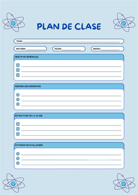 Plantillas De Planes De Clases Gratis Para Editar Canva