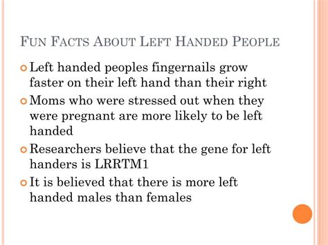 Ppt What Are The Advantages And Disadvantages Of Being Left Handed