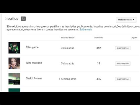 Como Ver Os Inscritos Do Meu Canal Pelo Celular Tutorial Youtube