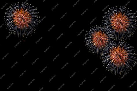 Premium Photo | Beautiful colorful fireworks display for celebration on