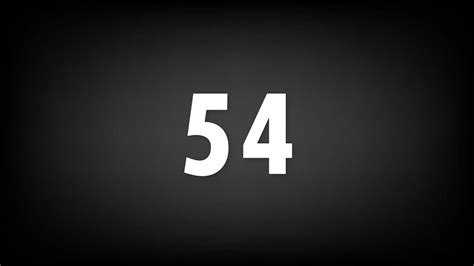 54 Second Countdown Timer | No Copyright - YouTube