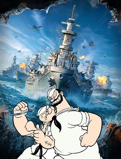 World Of Warships Collabs With Popeye The Sailor Man