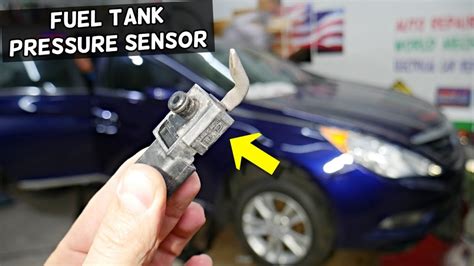 Fuel Tank Pressure Sensor Location Replacement Demonstrated On Hyundai Sonata Youtube