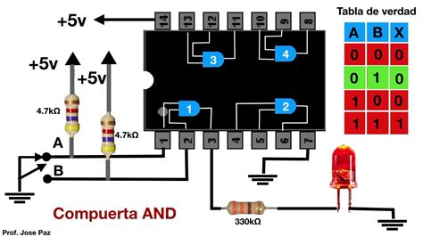 Como Funciona 74ls08 Compuerta And Youtube