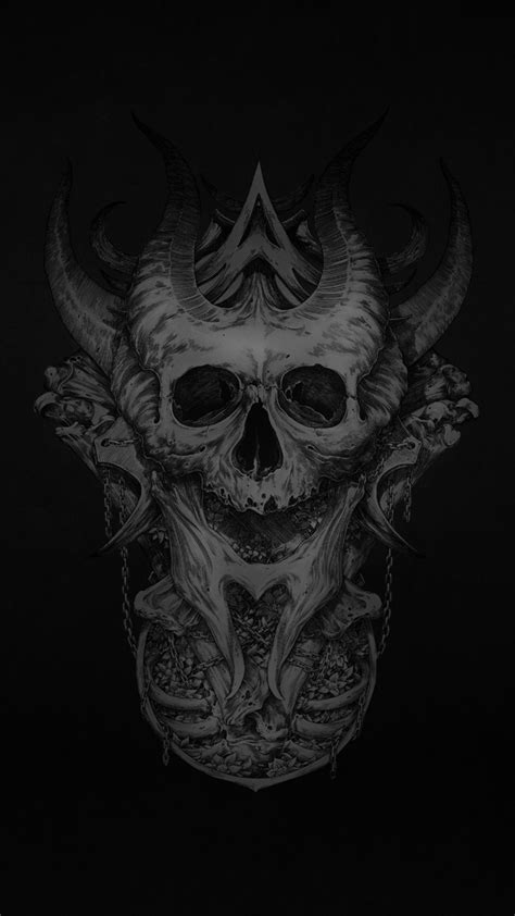 2160x3840 Dark Skull Sony Xperia X,XZ,Z5 Premium ,HD 4k Wallpapers ...