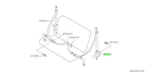 Buy Genuine Nissan Vb Vb Belt Assembly Tongue Third