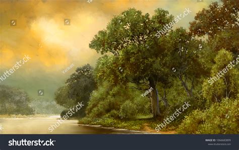 2,894 Vintage Scenery Trees Painting Images, Stock Photos & Vectors | Shutterstock