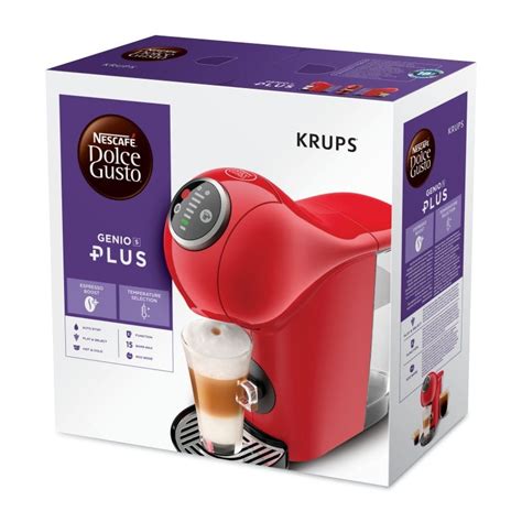 Krups Genio S Plus Cafetera Dolce Gusto Roja Pccomponentes