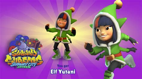 Subway Surfers Subway City Xmas Unlocking Elf Yutani Youtube