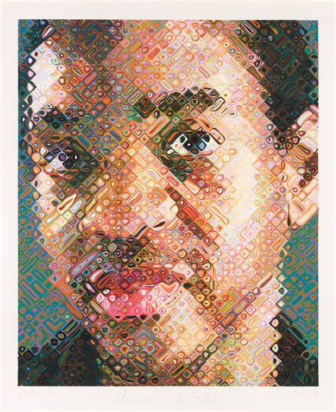 Chuck Close Self Portrait 2004