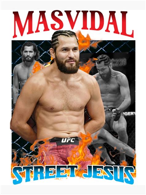 Jorge Masvidal Poster By Prints4ugb Redbubble