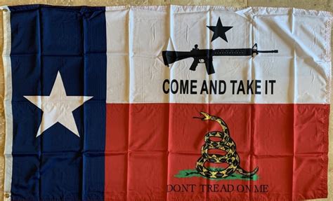 Texas Come And Take It Dont Tread On Me Combo Flag 3x5 100d Flag Ro