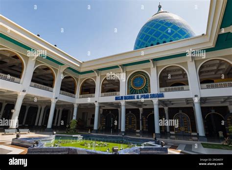 Surabaya Great Mosque Masjid Al Akbar In Indonesian In The City Of