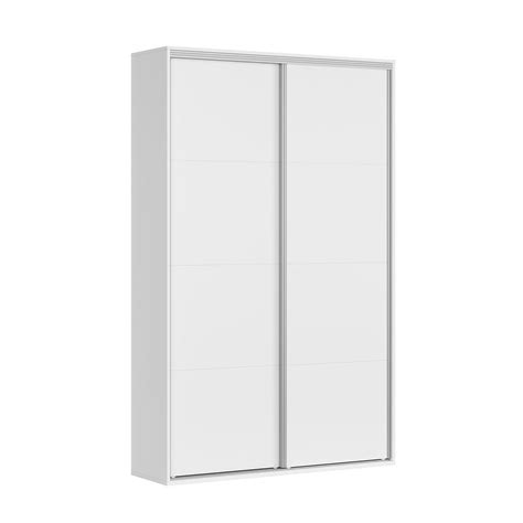 Armoire 2 Portes Coulissantes L150 X P45 X H240 Cm Flex Blanc Leroy