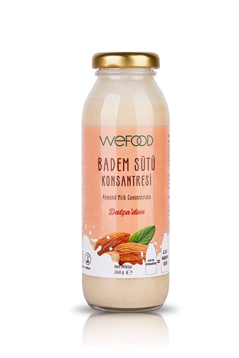 Wefood Badem Sütü Konsantresi 100 Badem 240 gr Nisa Organik Market