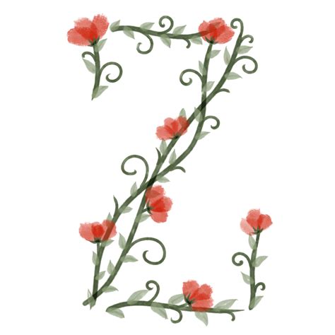 Floral Alphabet Font Png 12896554 Png