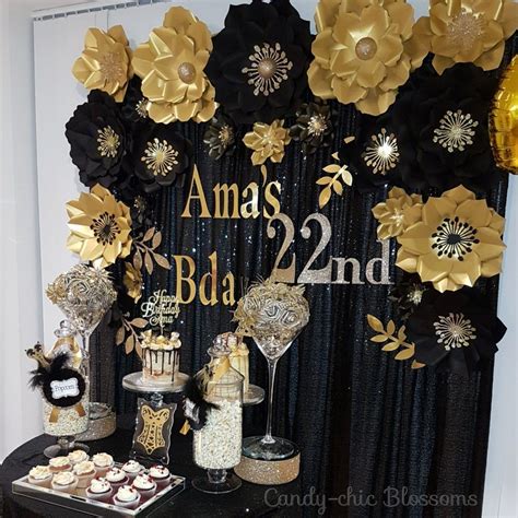 Birthday Black And Gold Theme