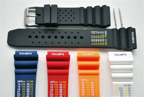 Divers Watch Strap Silicone Rubber 18mm 20mm 22mm 24mm Nd Limits Pro Scuba Ebay