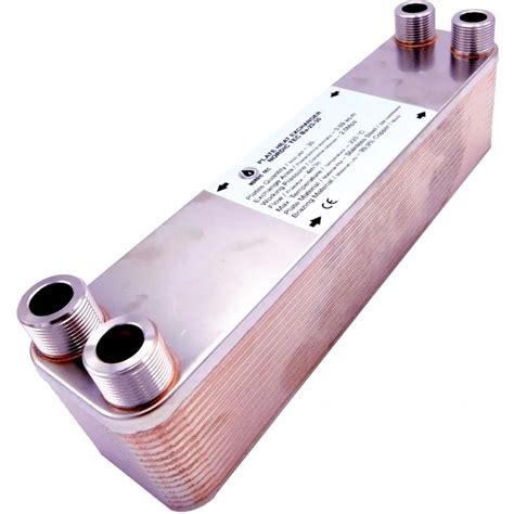 Plate Heat Exchanger NORDIC Ba 23 30 3 4 125kW For Central Heating Systems