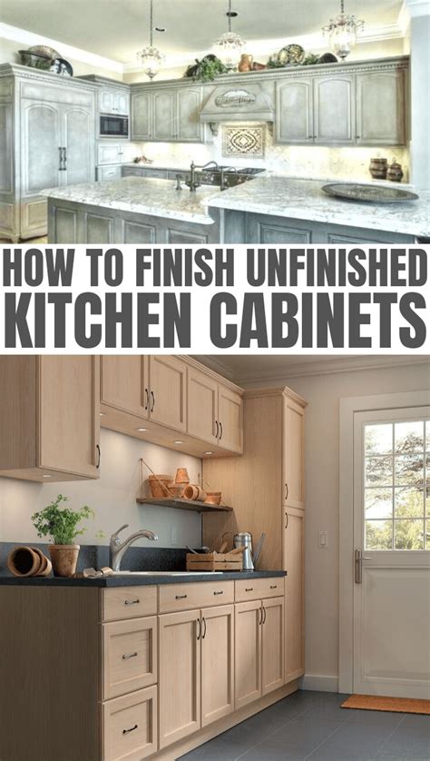 How To Finish Unfinished Kitchen Cabinets Easyhometips Org