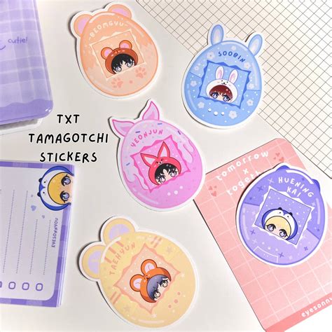 Cute Tama Gotchi Sticker Pack - Etsy