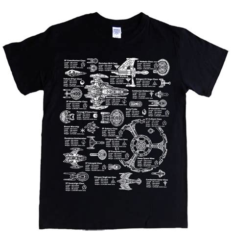 Camiseta De Nave Estelar Flota Estelar Klingen Vulcan Romulan Deep