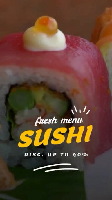 Sushi Menu Template Postermywall