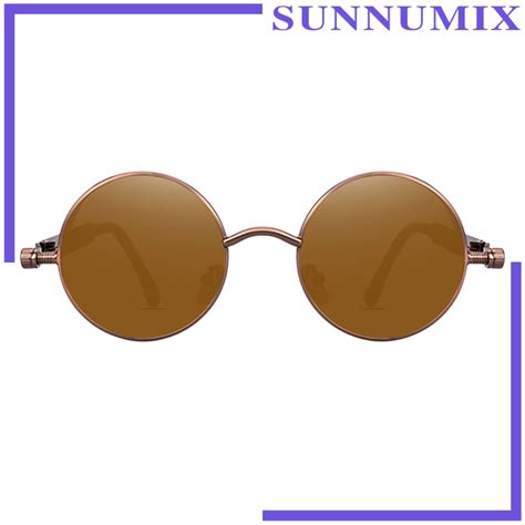 Sunnimix Vintage Steampunk Retro Metal Round Circle Frame Sunglasses Fashion Goggles Protection