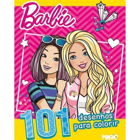 LIVRO INFANTIL COLORIR BARBIE 101 PRIMEIROS DESENHOS CIRANDA UNIDADE