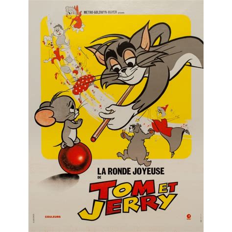 Vintage Movie Poster Tom Et Jerry La Ronde Joyeuse 1970