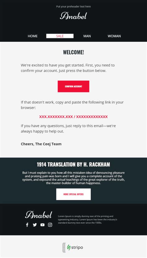 15 Welcome Email Templates Free Welcome HTML Template Stripo Email