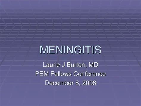 Ppt Meningitis Powerpoint Presentation Free Download Id 620580