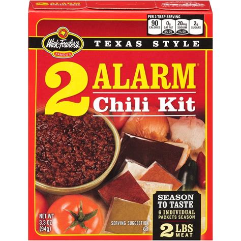 Wick Fowler S Texas Style Alarm Chili Kit Oz Pack Of Walmart