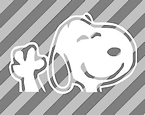 Cmi Snoopy Waving Hi Car Window Vinyl Decal Sticker Wide Amazon