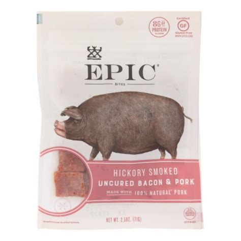 Epic Hickory Smoked Uncured Bacon With Pork Bites 2 5 Oz Kroger