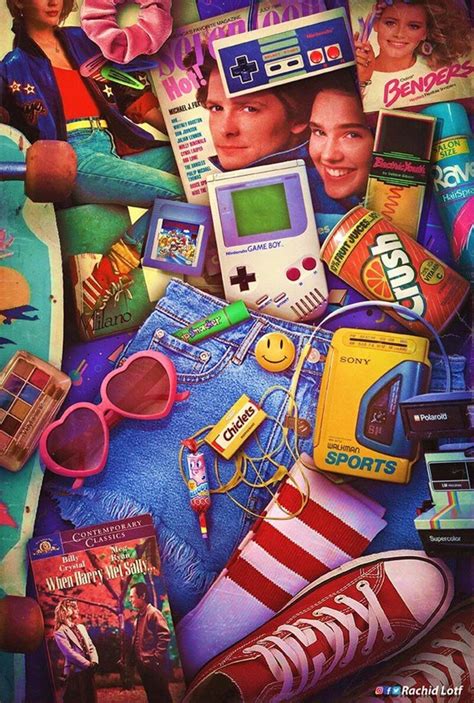 ArtStation - 80s Girls Starter Pack, Rachid Lotf | Imagenes de los 80 ...