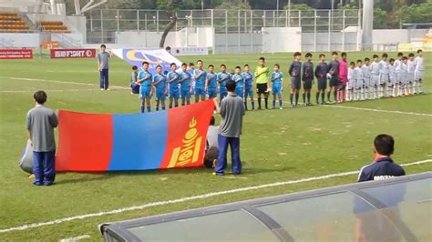 U 13 Mongolian National Football Team Mongolian Anthem Youtube