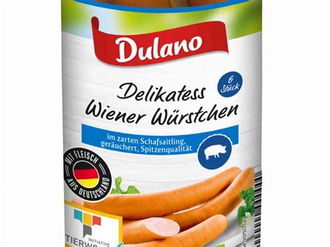 Dulano Dulano Delikatess Wiener Würstchen Glas Kalorien Neue