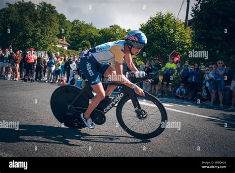 Els Visser Participating In The Ironman Of Vitoria Gasteiz 2023 Stock