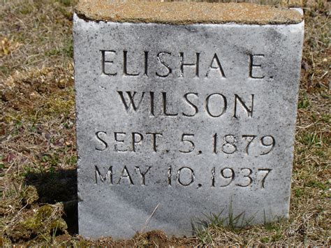 Elisha Elmer Wilson Monumento Find A Grave