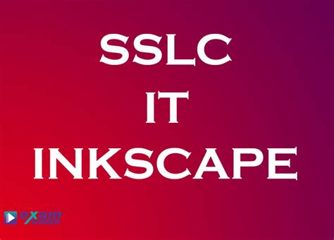 Sslc It Ict Exam Inkscape Exam Winner