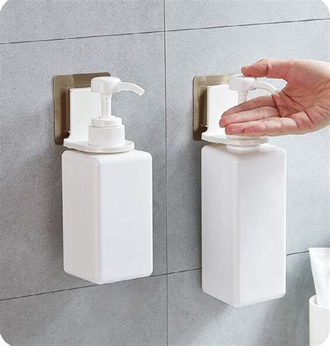 Zollyss Magic Sticker Sanitizer Bottle Holder Wall Mounted Shampoo