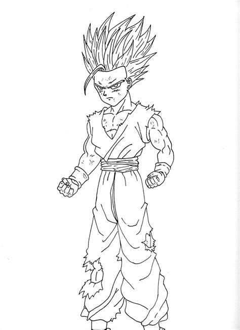 Ssj2 Gohan Coloring Pages