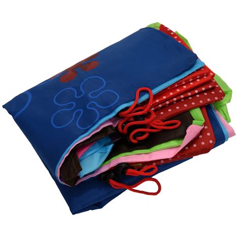 Hot Sale Unique 6pcs Strawberry Folding Reusable Compact Eco Portable Shopping Bag Nylon