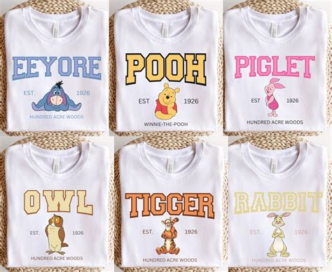 Varsity Winnie The Pooh Shirt Disney Tee Disneyland Shirt Disney World Tee Vintage Pooh Bear