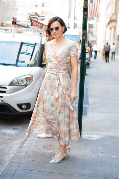 Daisy Ridley In A Floral Dress New York City 06262019 • Celebmafia