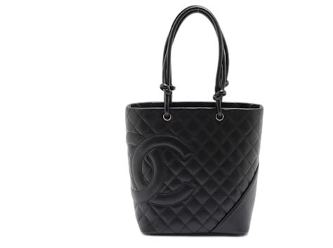 Chanel Cambon Black Leather Ref 520023 Joli Closet