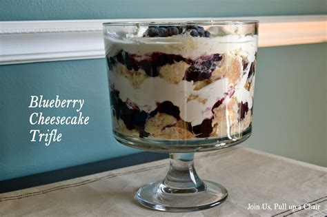 Join Us Pull Up A Chair Blueberry Cheesecake Trifle