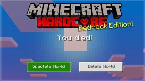 How To Get Hardcore Game Mode In Minecraft Bedrock Edition YouTube