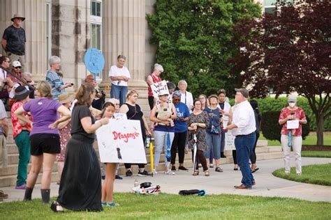 Locals Turn Out In Protest As Biden Blasts Radical Roe Draft While